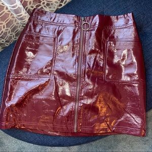 Patton leather skirt